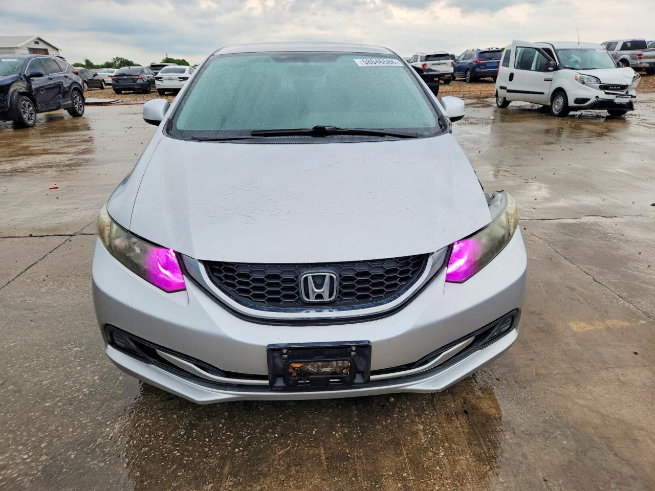 2013 Honda Civic Lx Silver vin: 2HGFB2F54DH572887