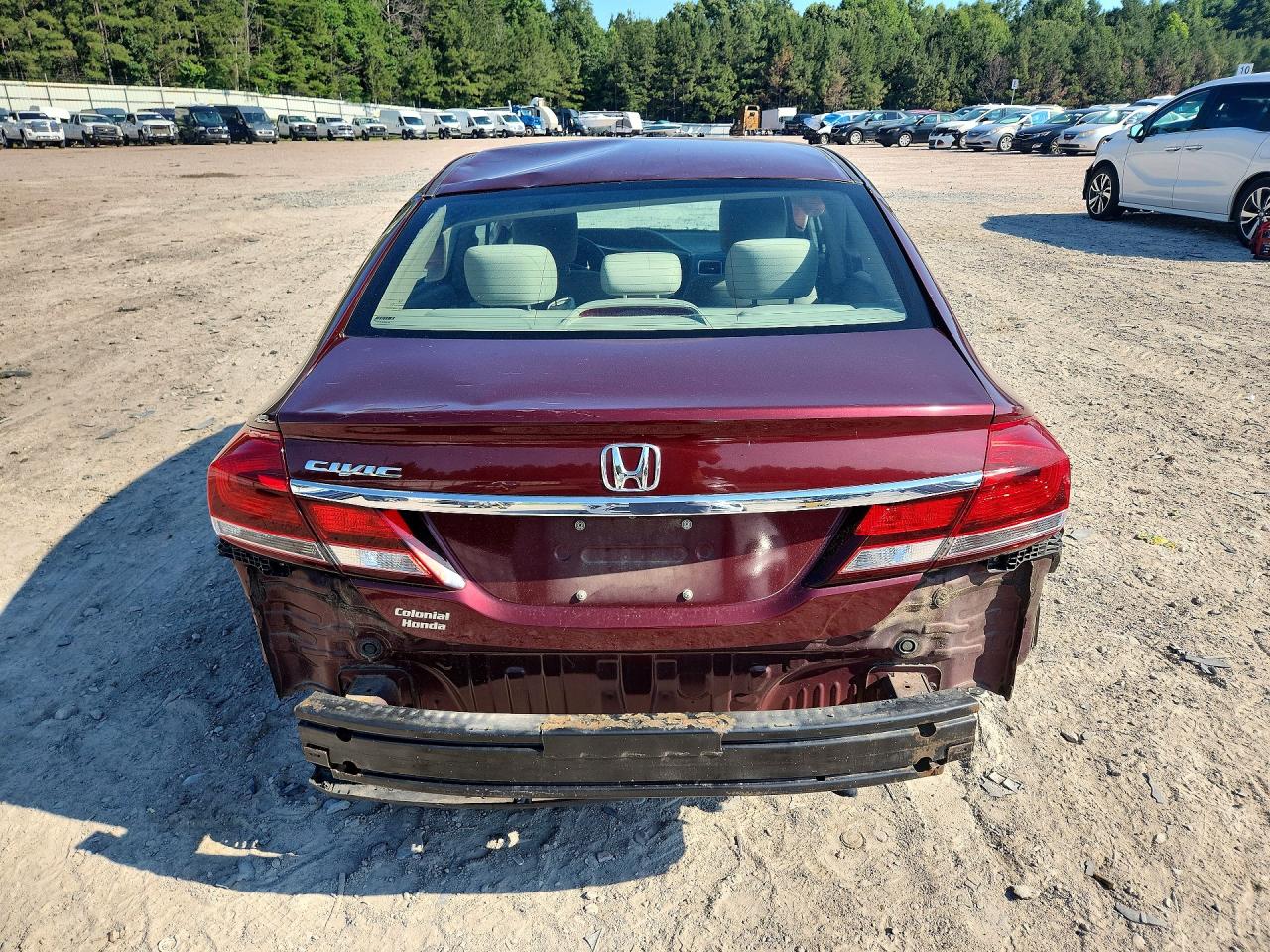 2013 Honda Civic Lx Burgundy vin: 2HGFB2F54DH573702