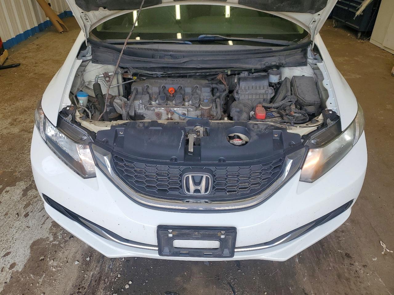 2013 Honda Civic Lx White vin: 2HGFB2F54DH575675