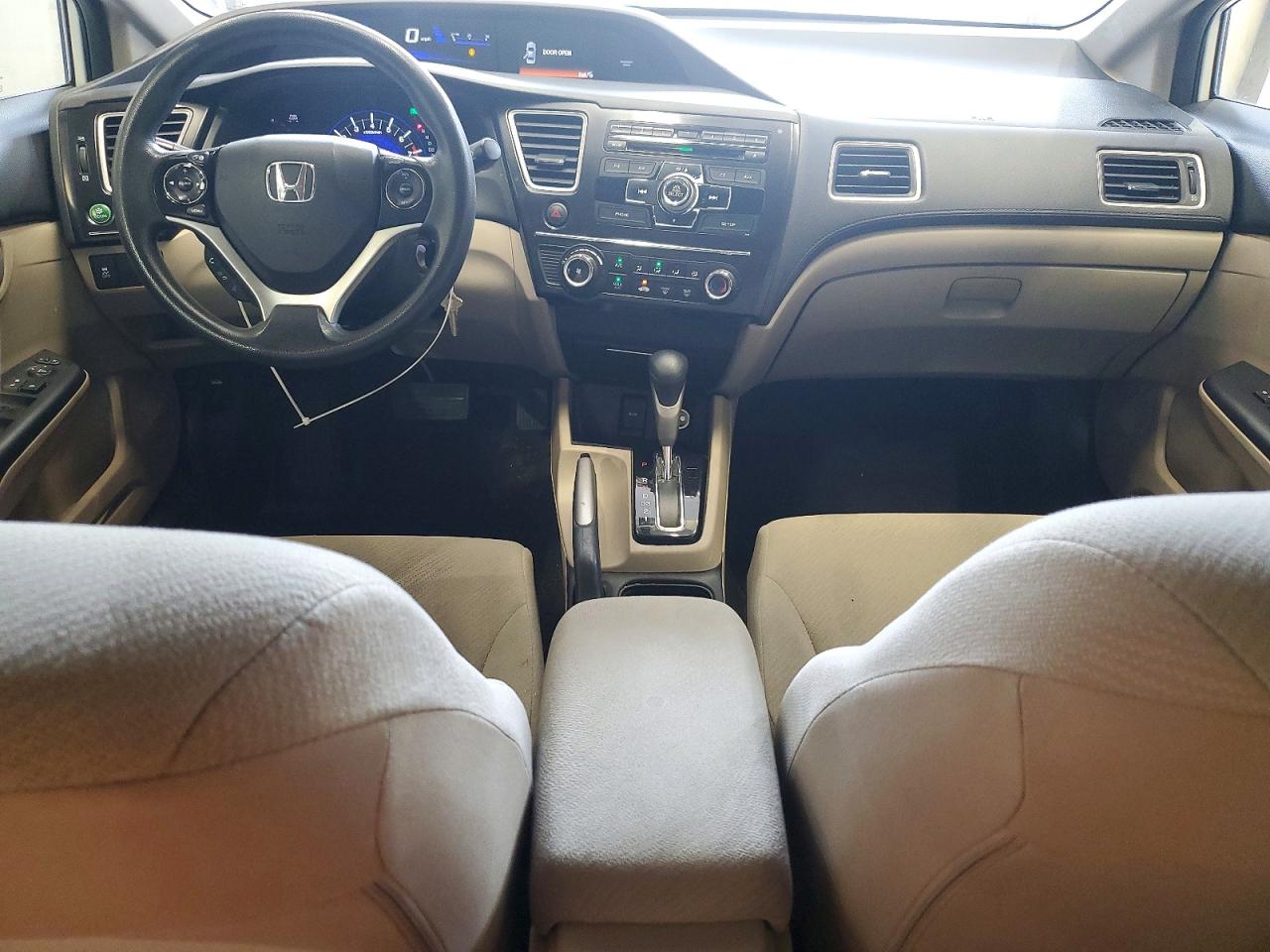 2013 Honda Civic Lx White vin: 2HGFB2F54DH575675