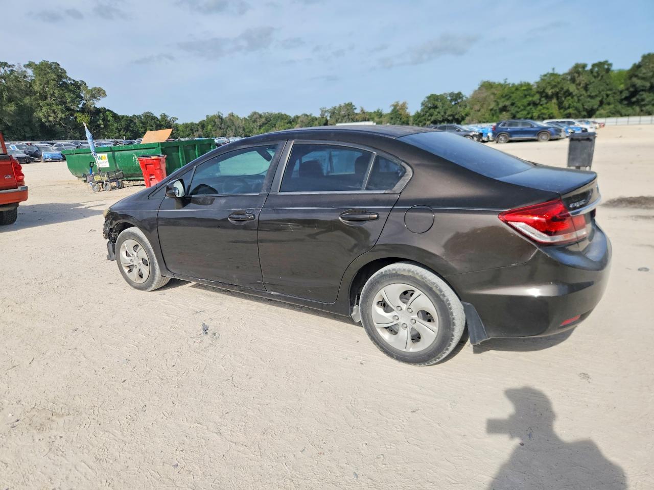 2013 Honda Civic Lx Серый vin: 2HGFB2F54DH577863
