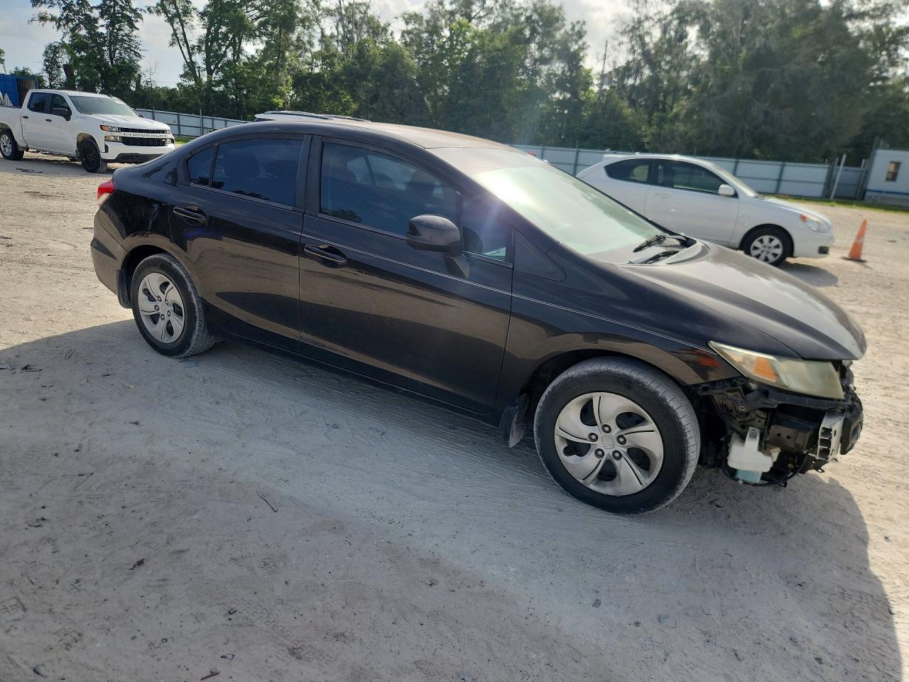 2013 Honda Civic Lx Серый vin: 2HGFB2F54DH577863