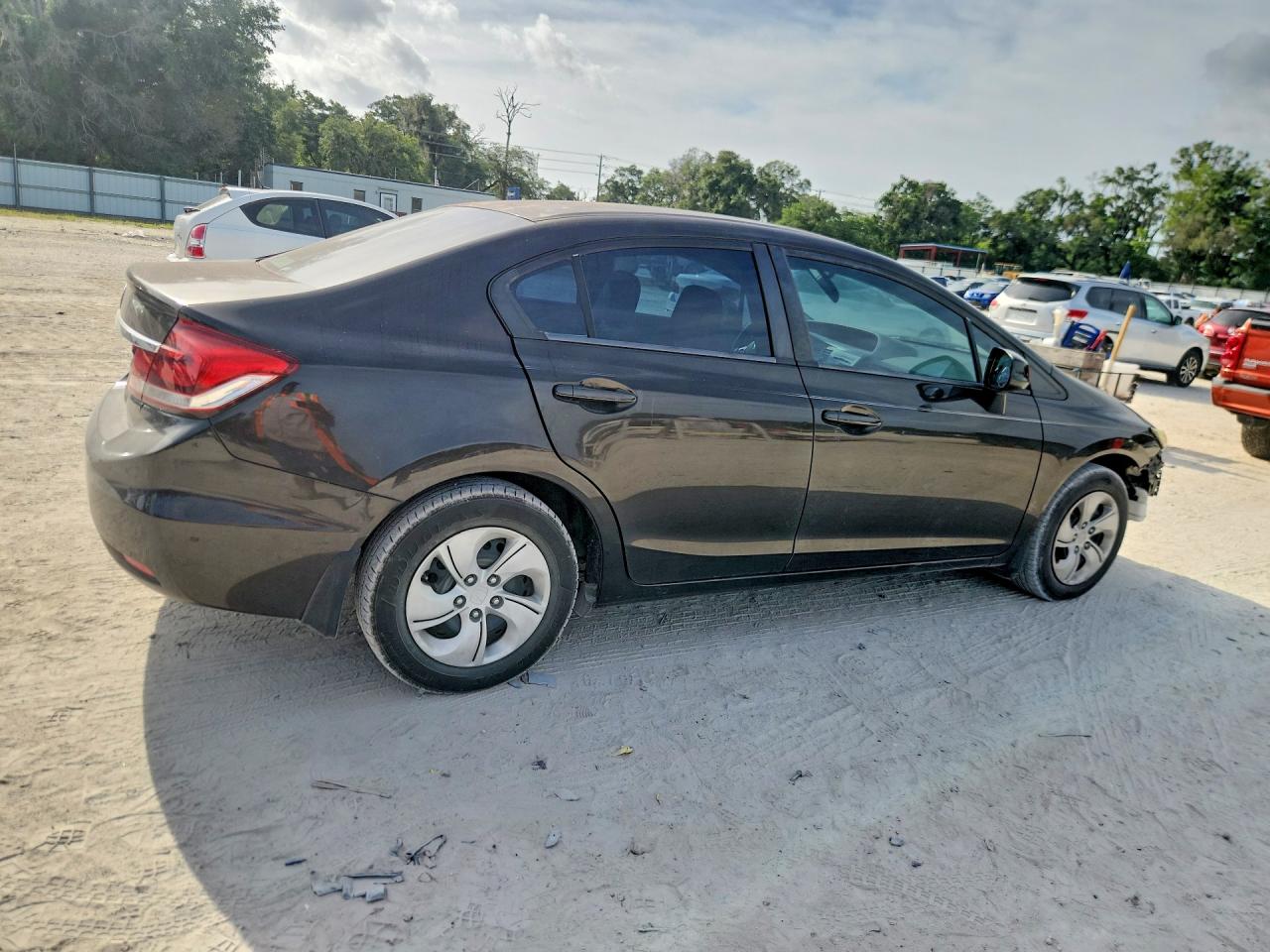 2013 Honda Civic Lx Серый vin: 2HGFB2F54DH577863