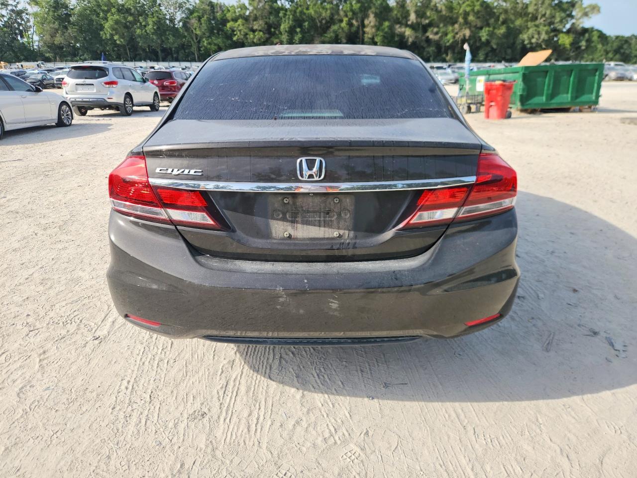 2013 Honda Civic Lx Серый vin: 2HGFB2F54DH577863