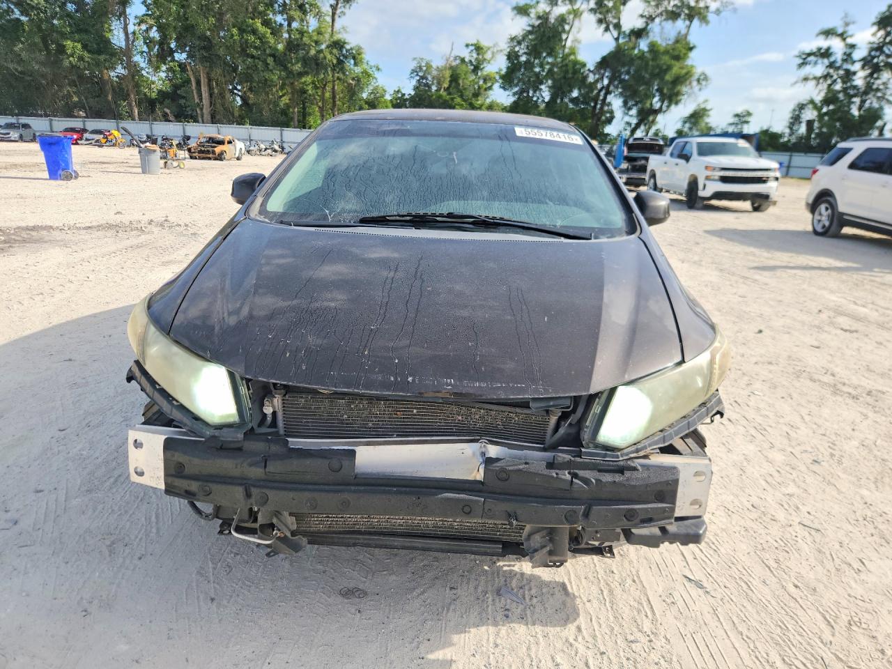 2013 Honda Civic Lx Серый vin: 2HGFB2F54DH577863