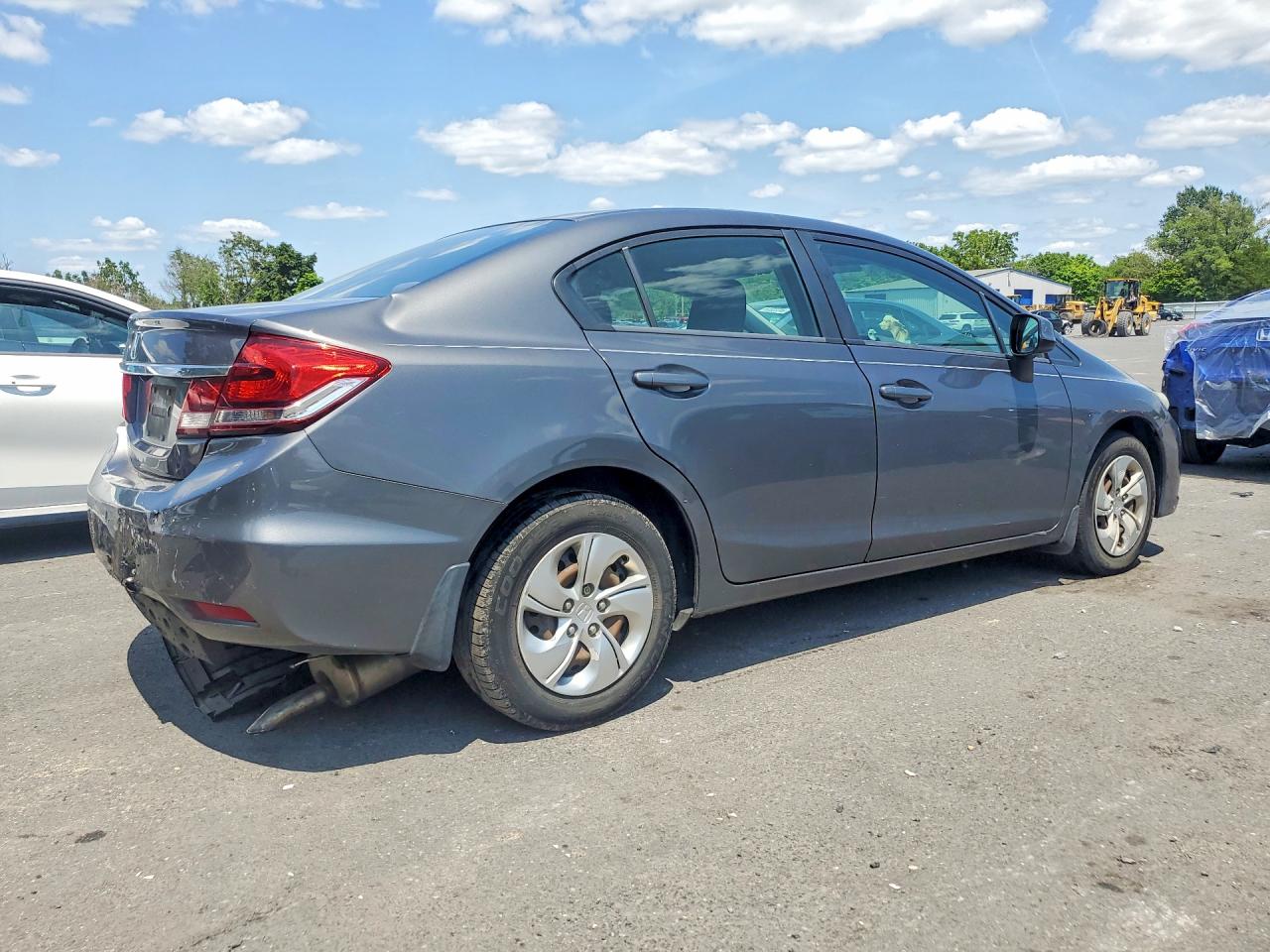 2013 Honda Civic Lx Gray vin: 2HGFB2F54DH578995
