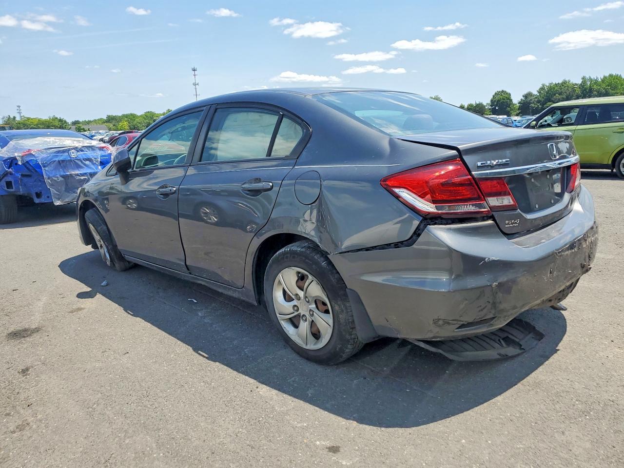 2013 Honda Civic Lx Gray vin: 2HGFB2F54DH578995