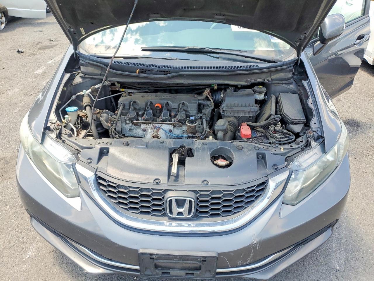 2013 Honda Civic Lx Gray vin: 2HGFB2F54DH578995