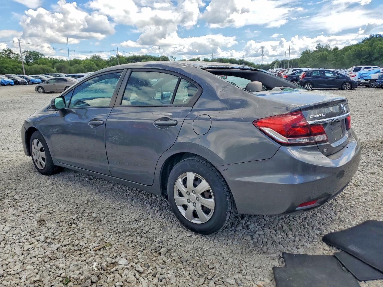 2013 Honda Civic Lx Серый vin: 2HGFB2F54DH586692