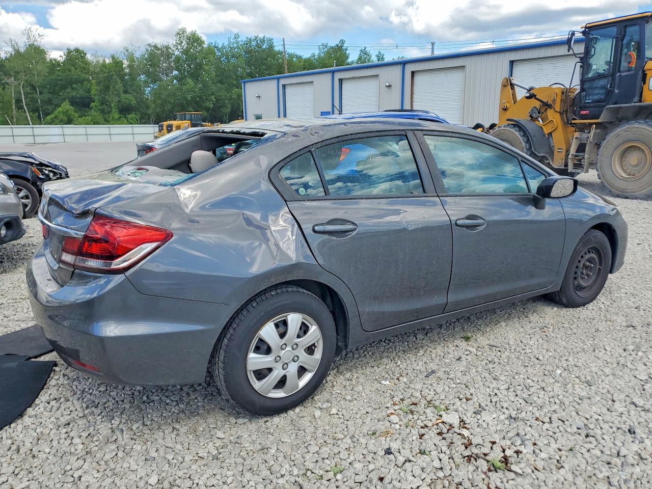 2013 Honda Civic Lx Серый vin: 2HGFB2F54DH586692