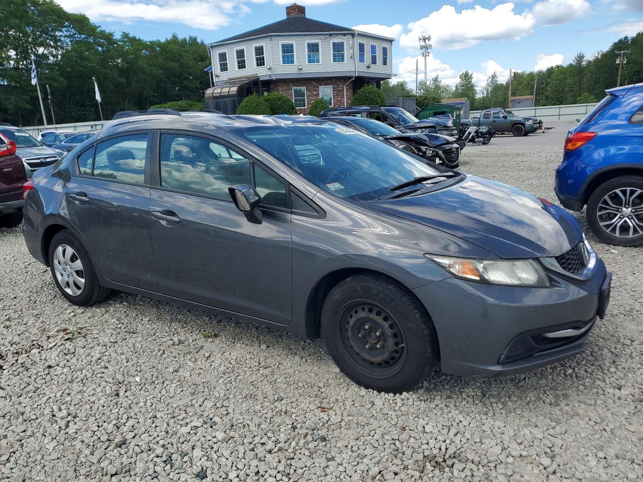 2013 Honda Civic Lx Серый vin: 2HGFB2F54DH586692