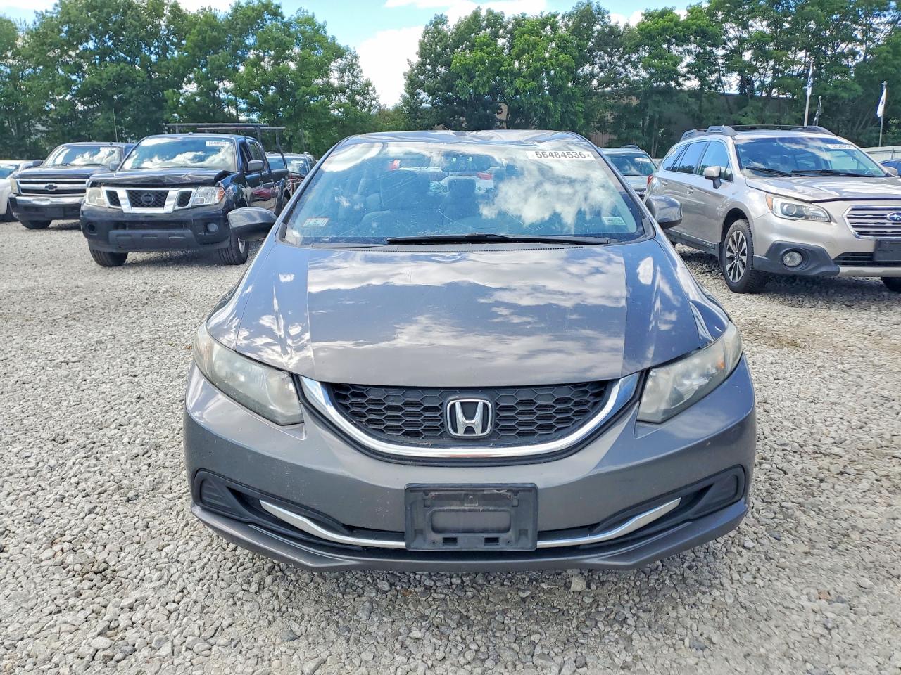 2013 Honda Civic Lx Серый vin: 2HGFB2F54DH586692