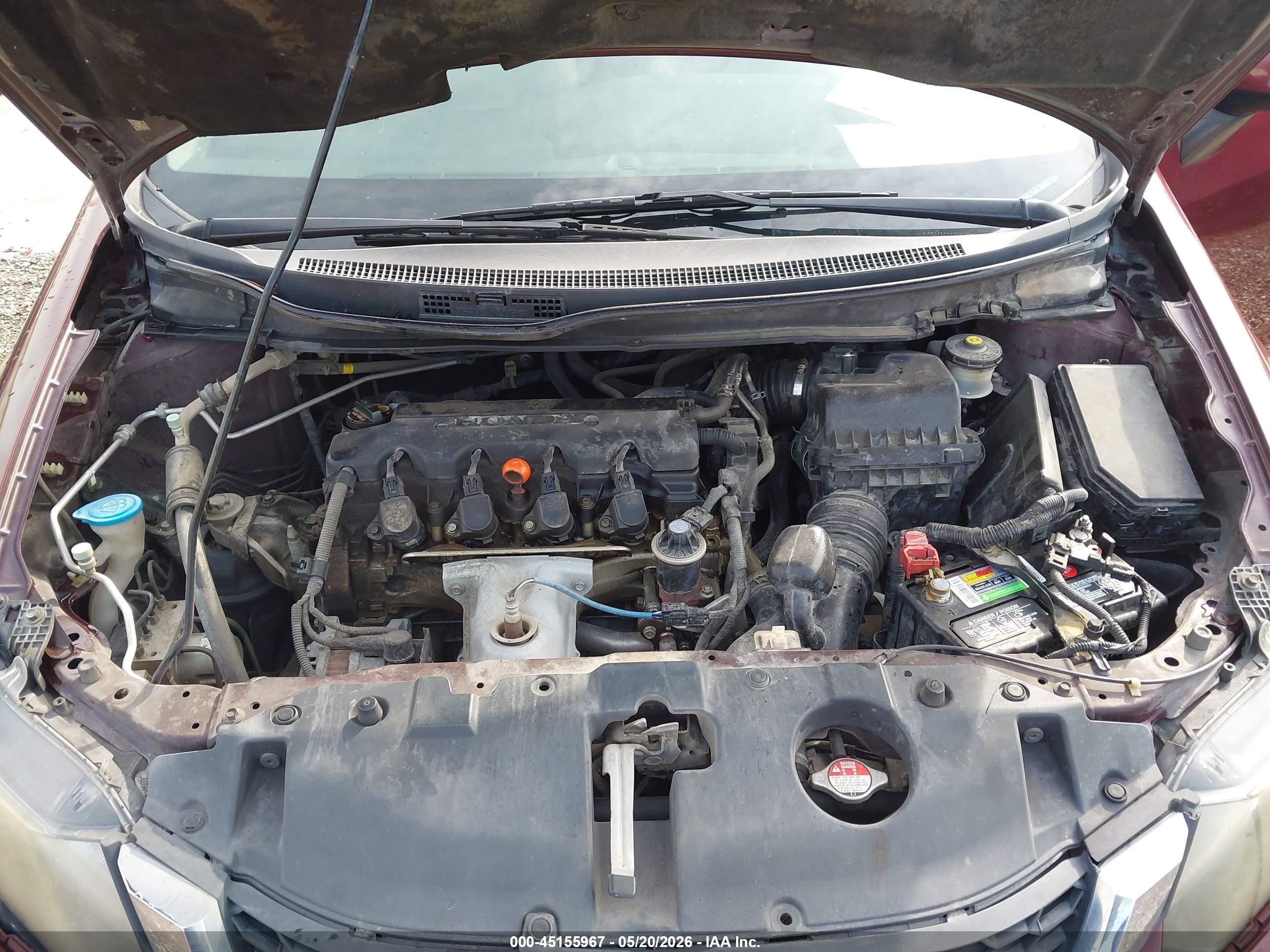 2013 Honda Civic Lx Maroon vin: 2HGFB2F54DH594372