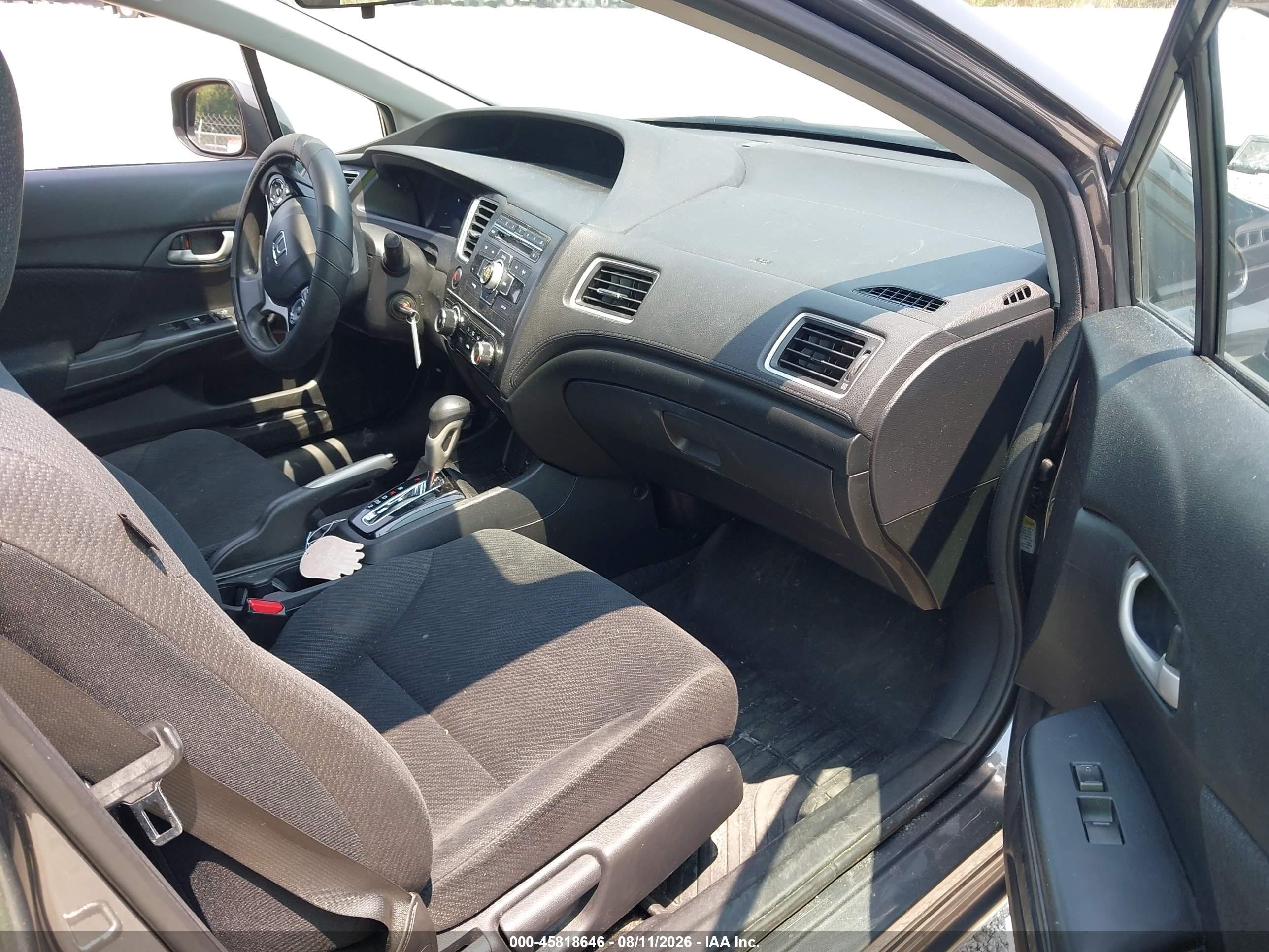 2013 Honda Civic Lx Gray vin: 2HGFB2F54DH600588