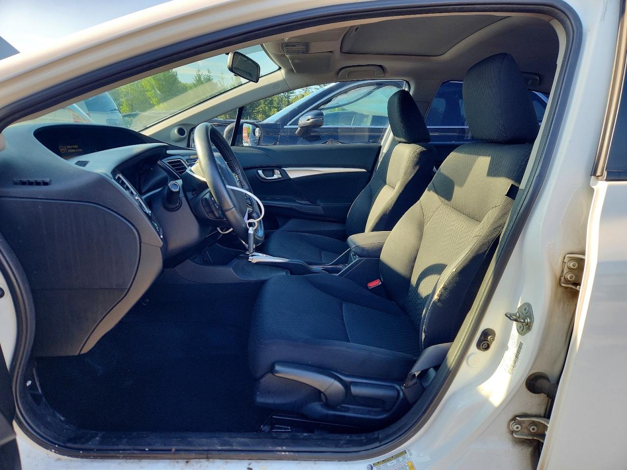 2014 Honda Civic Lx White vin: 2HGFB2F54EH012482