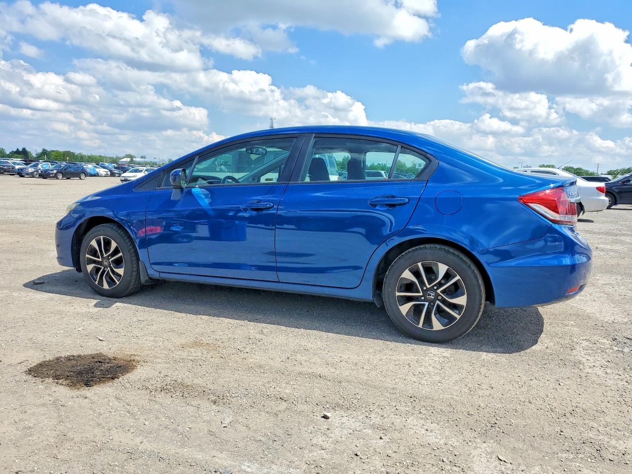2014 Honda Civic Lx Blue vin: 2HGFB2F54EH029122