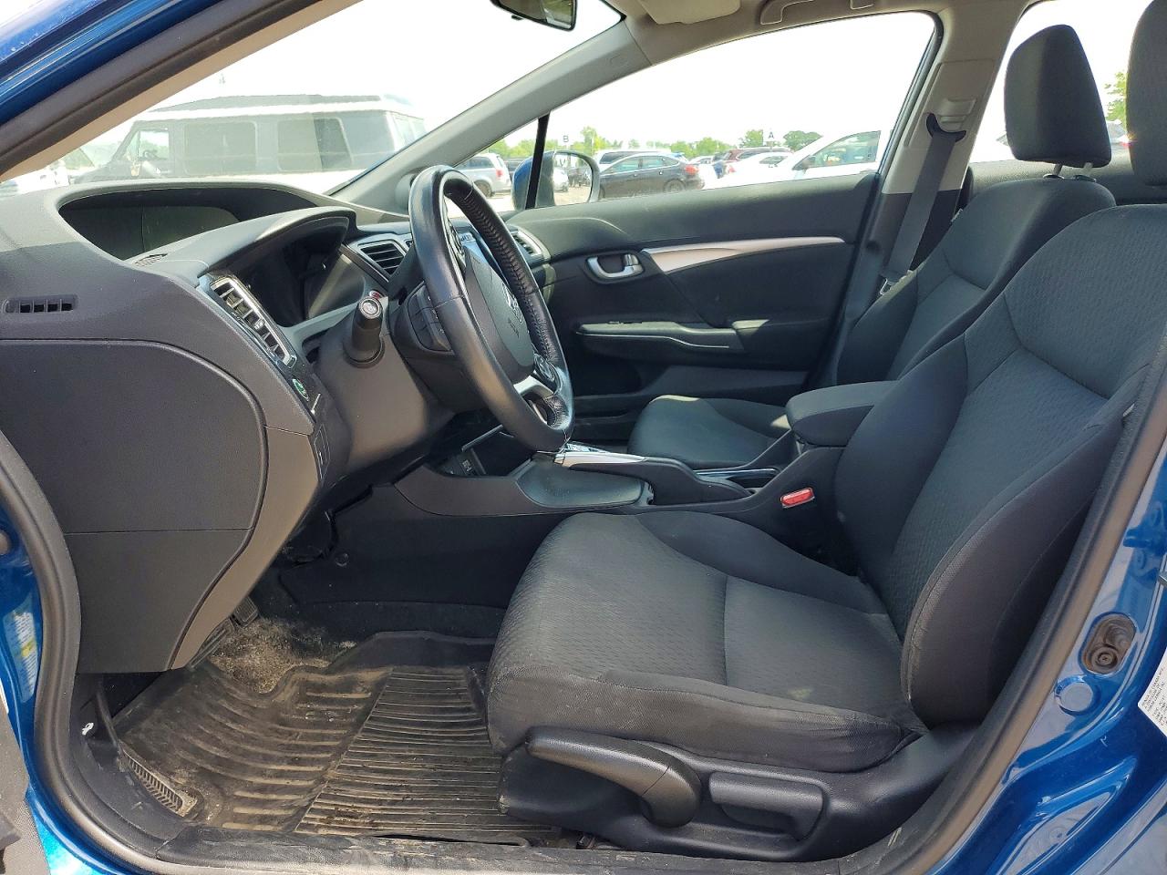 2014 Honda Civic Lx Blue vin: 2HGFB2F54EH029122