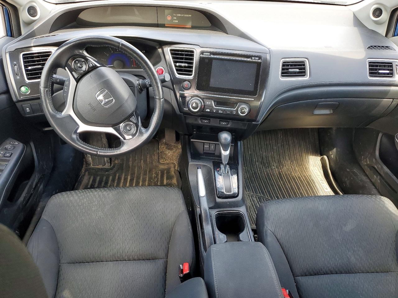 2014 Honda Civic Lx Blue vin: 2HGFB2F54EH029122