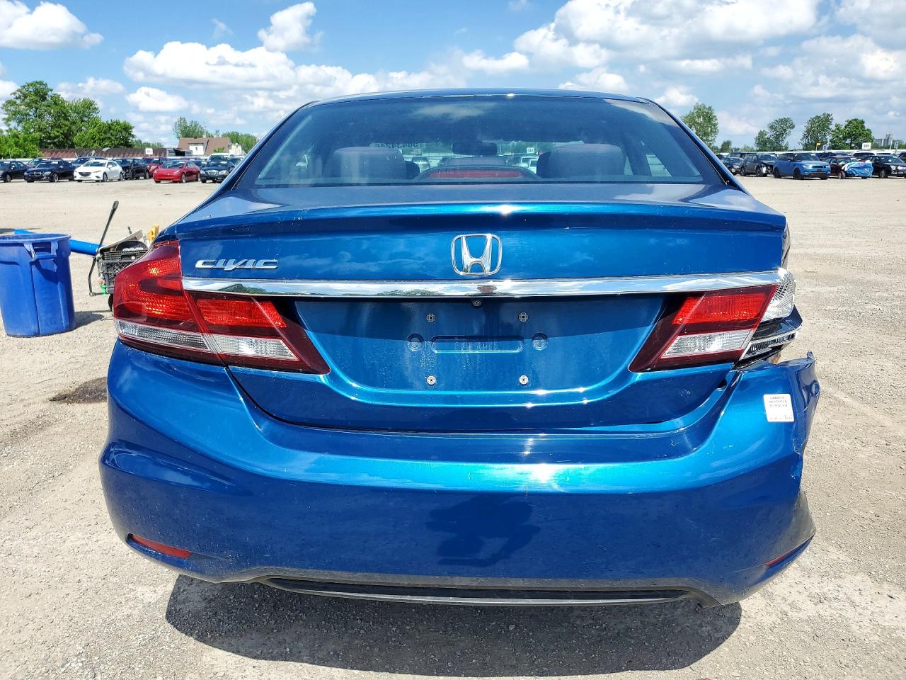2014 Honda Civic Lx Blue vin: 2HGFB2F54EH029122