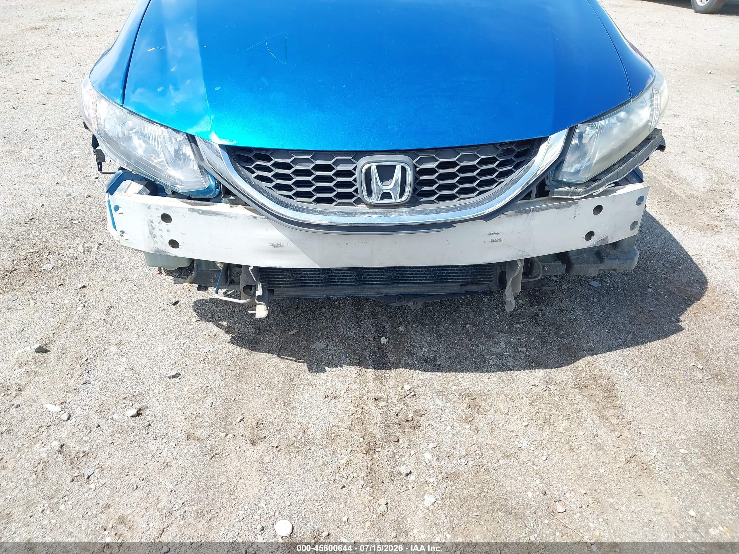 2014 Honda Civic Lx Blue vin: 2HGFB2F54EH501447