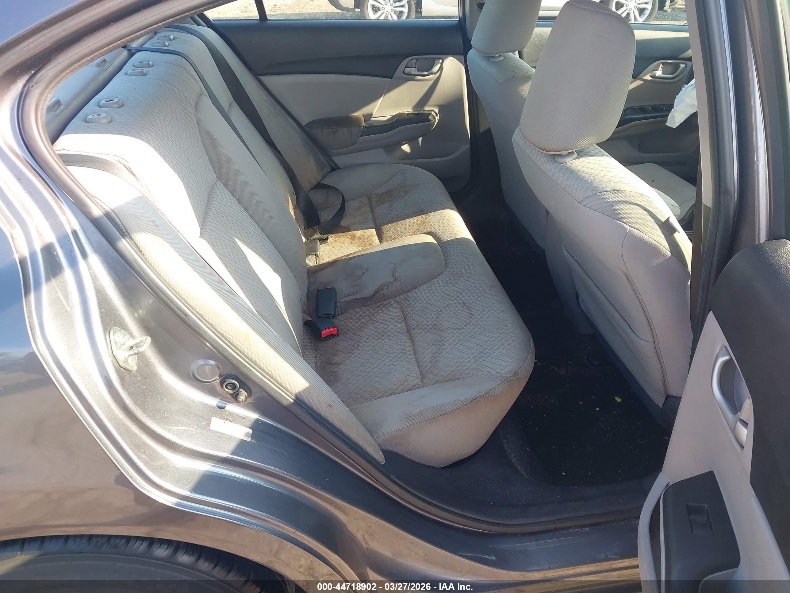 2014 Honda Civic Lx Gray vin: 2HGFB2F54EH506633