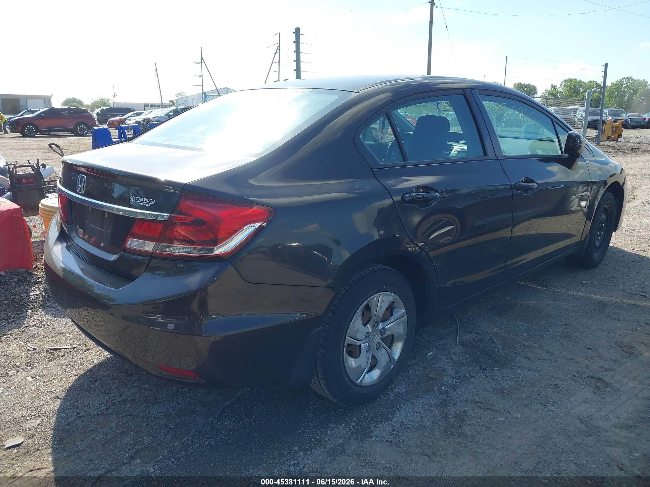 2014 Honda Civic Lx Коричневый vin: 2HGFB2F54EH511167