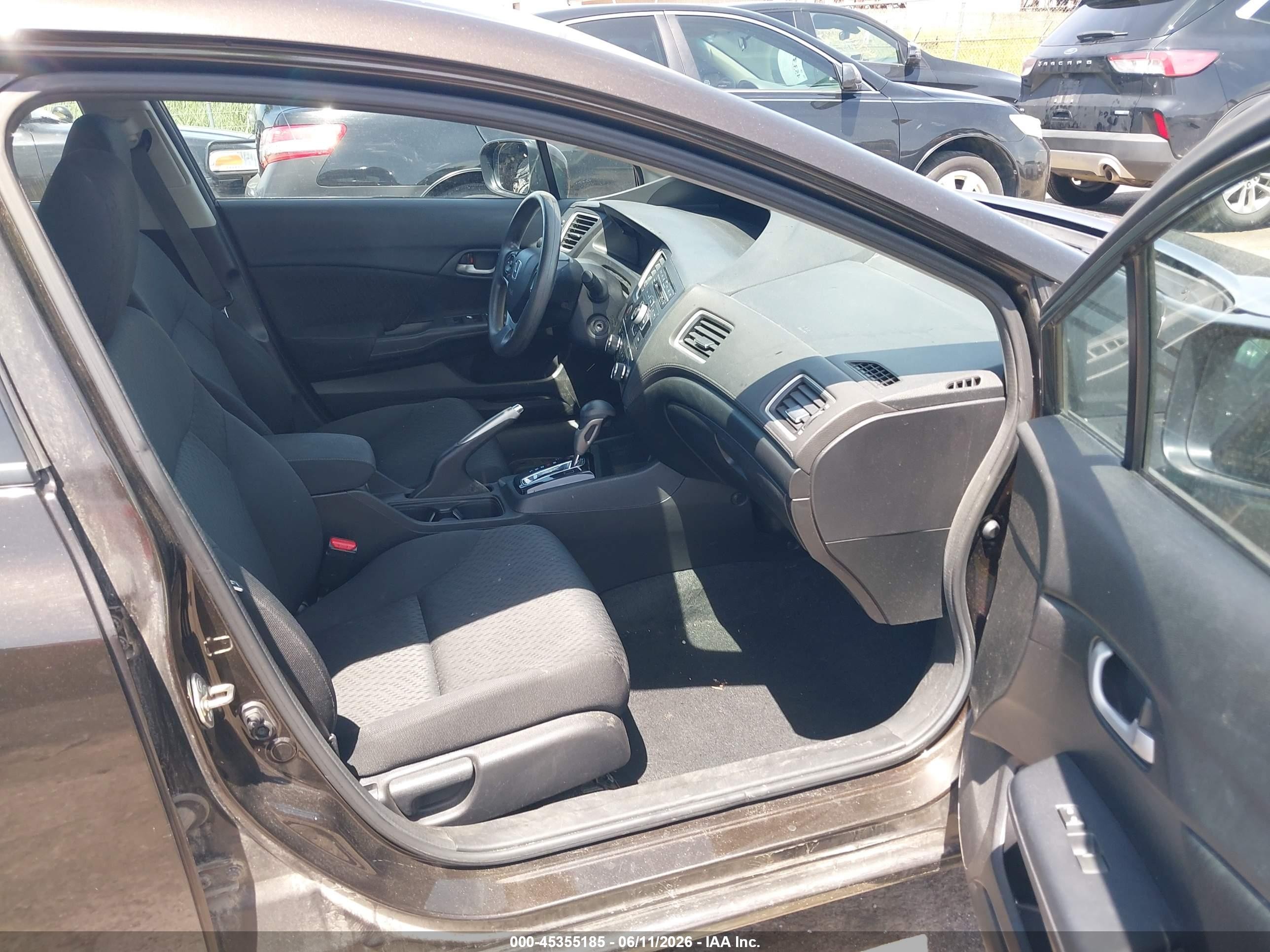 2014 Honda Civic Lx Brown vin: 2HGFB2F54EH515056