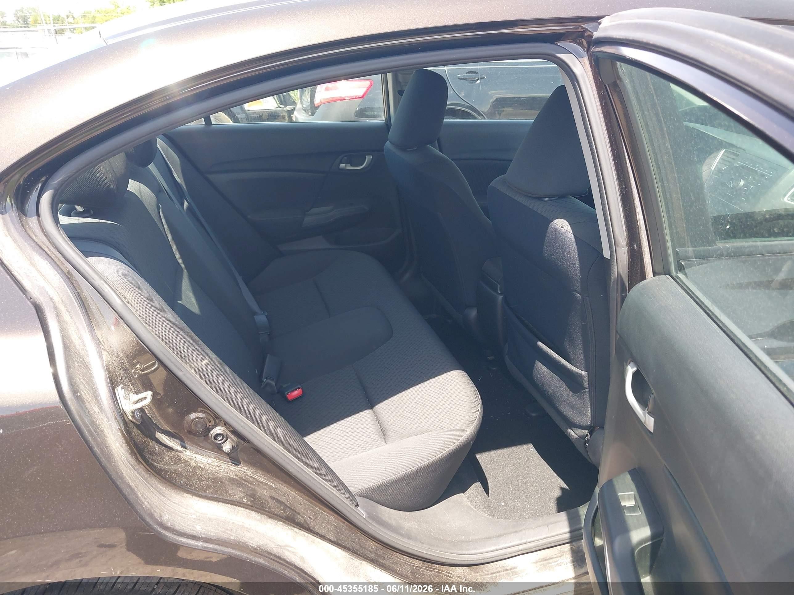 2014 Honda Civic Lx Brown vin: 2HGFB2F54EH515056