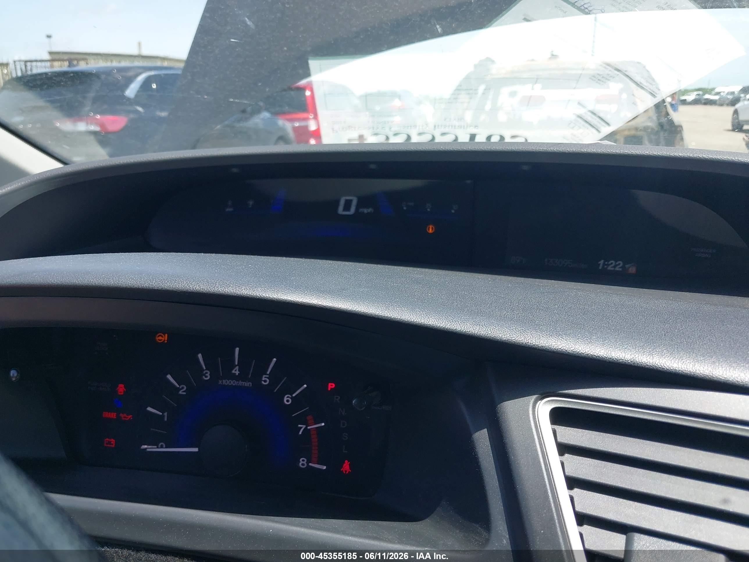 2014 Honda Civic Lx Brown vin: 2HGFB2F54EH515056