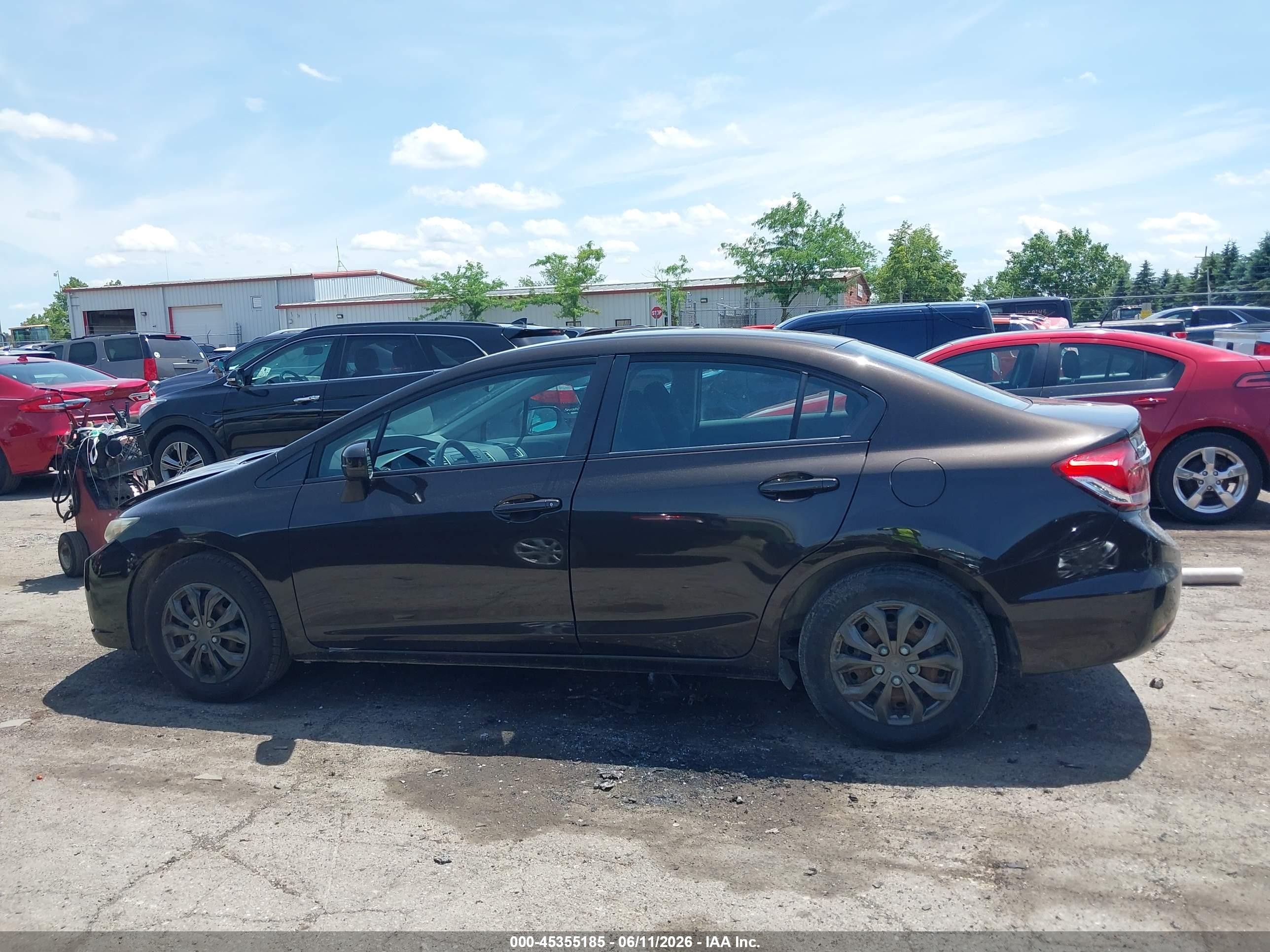 2014 Honda Civic Lx Brown vin: 2HGFB2F54EH515056