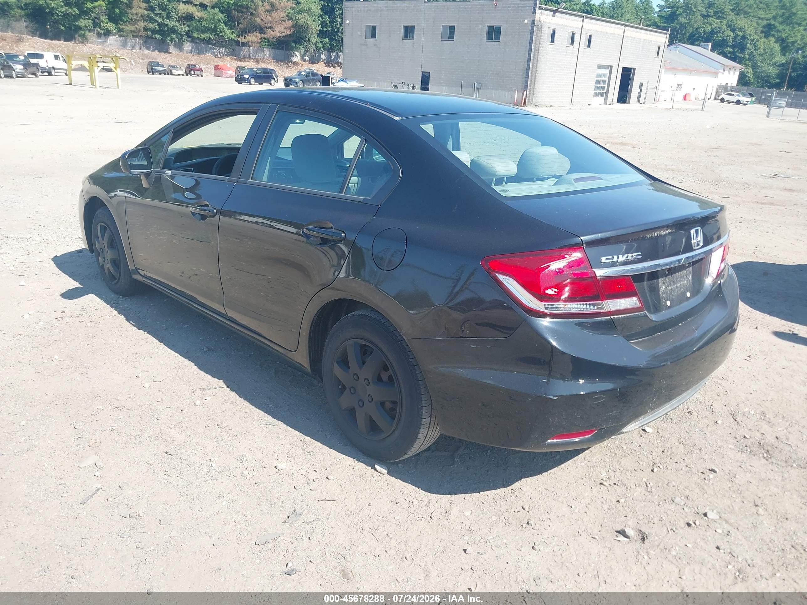 2014 Honda Civic Lx Black vin: 2HGFB2F54EH517471