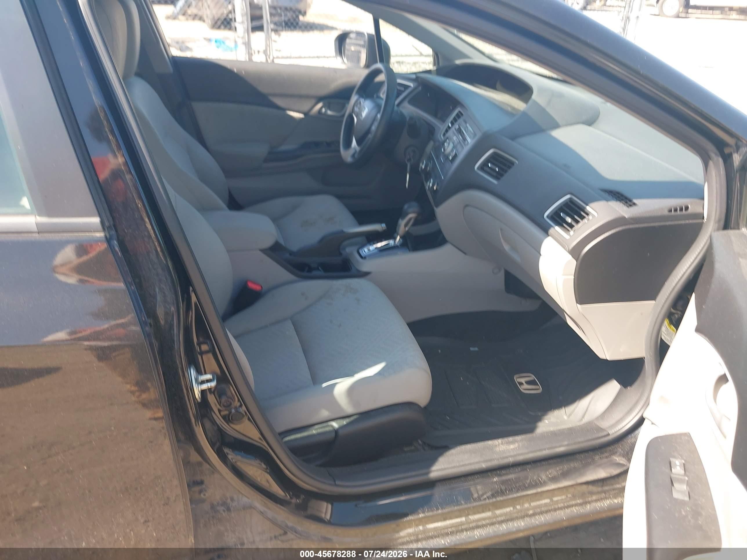 2014 Honda Civic Lx Black vin: 2HGFB2F54EH517471