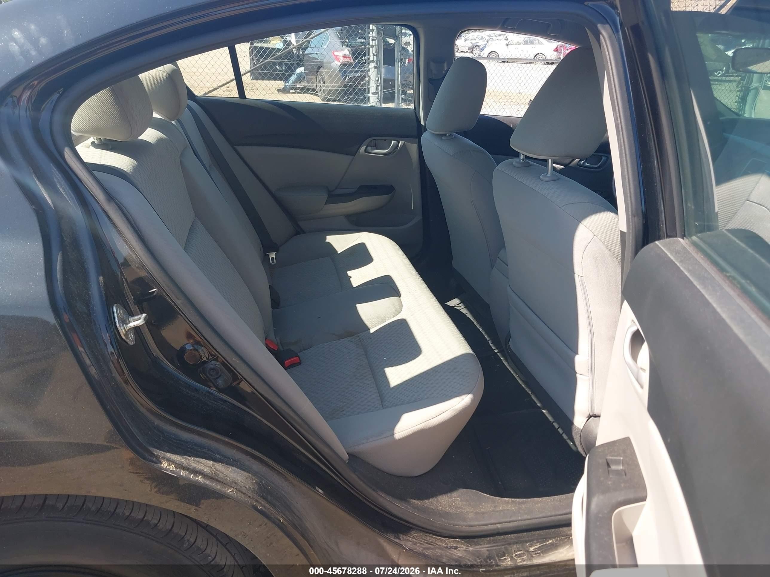 2014 Honda Civic Lx Black vin: 2HGFB2F54EH517471