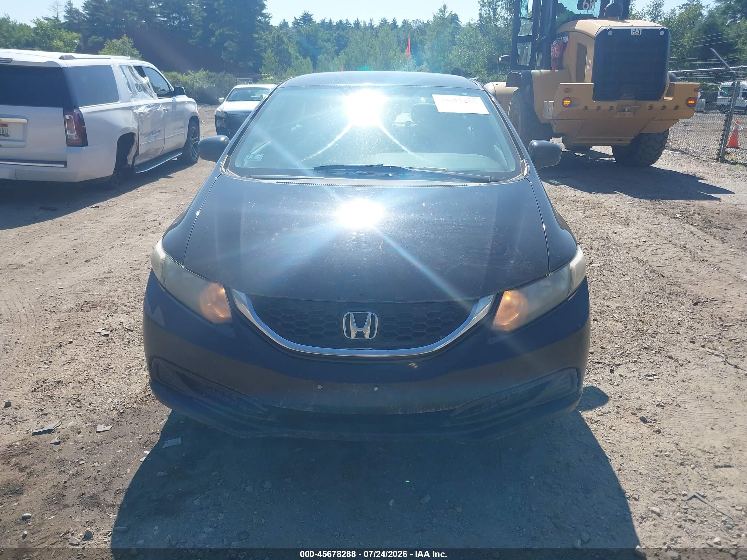 2014 Honda Civic Lx Black vin: 2HGFB2F54EH517471