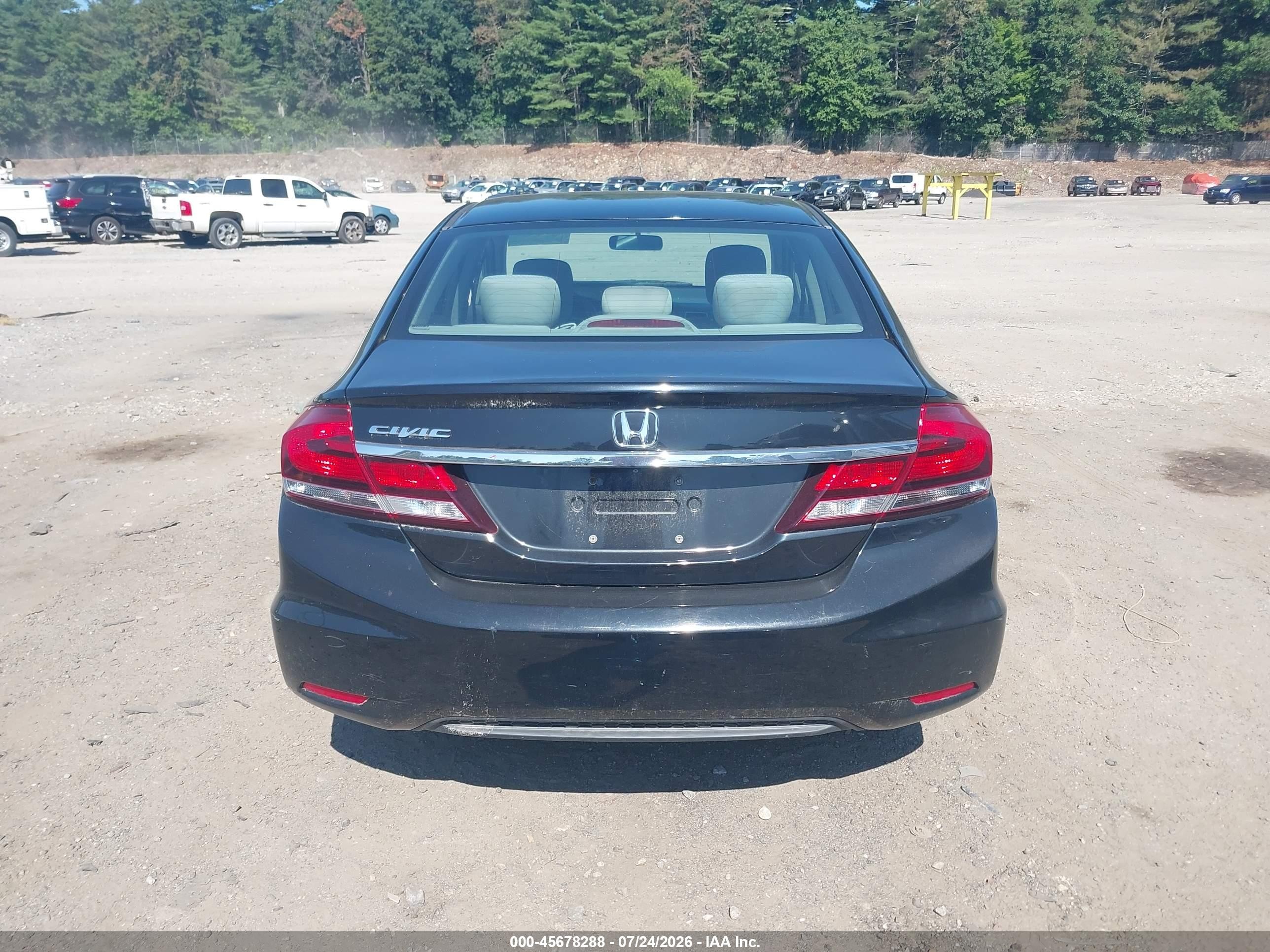 2014 Honda Civic Lx Black vin: 2HGFB2F54EH517471