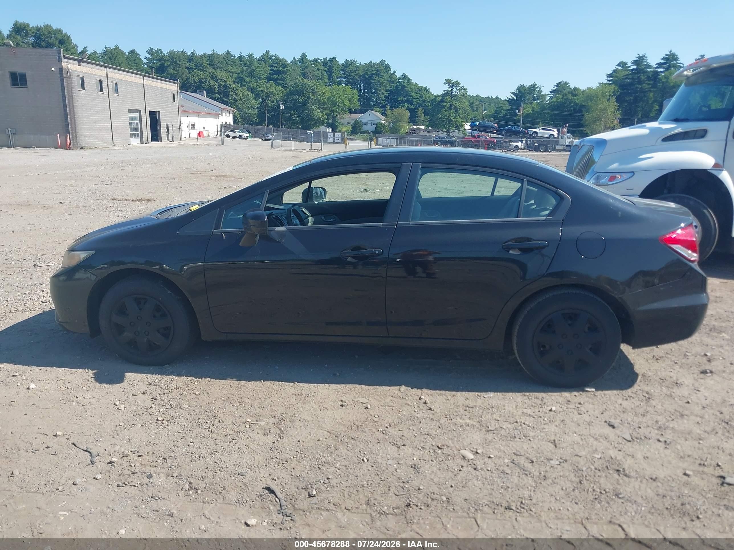2014 Honda Civic Lx Black vin: 2HGFB2F54EH517471
