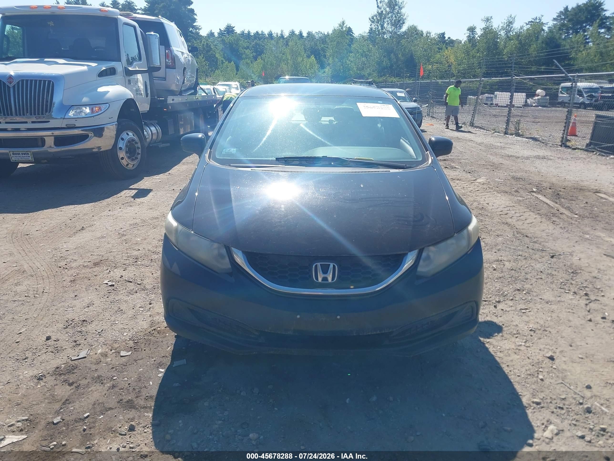 2014 Honda Civic Lx Black vin: 2HGFB2F54EH517471
