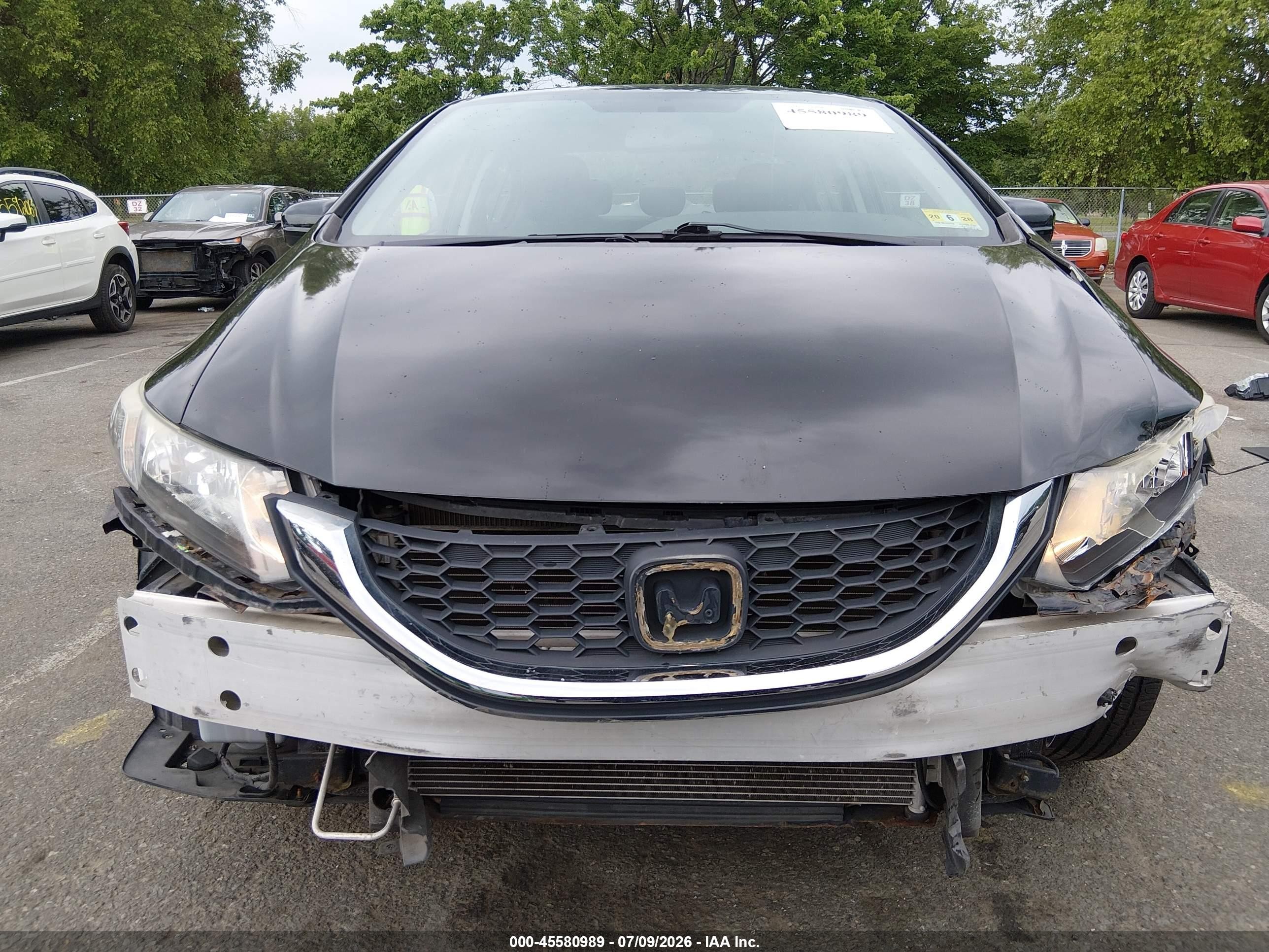 2014 Honda Civic Lx Black vin: 2HGFB2F54EH519026