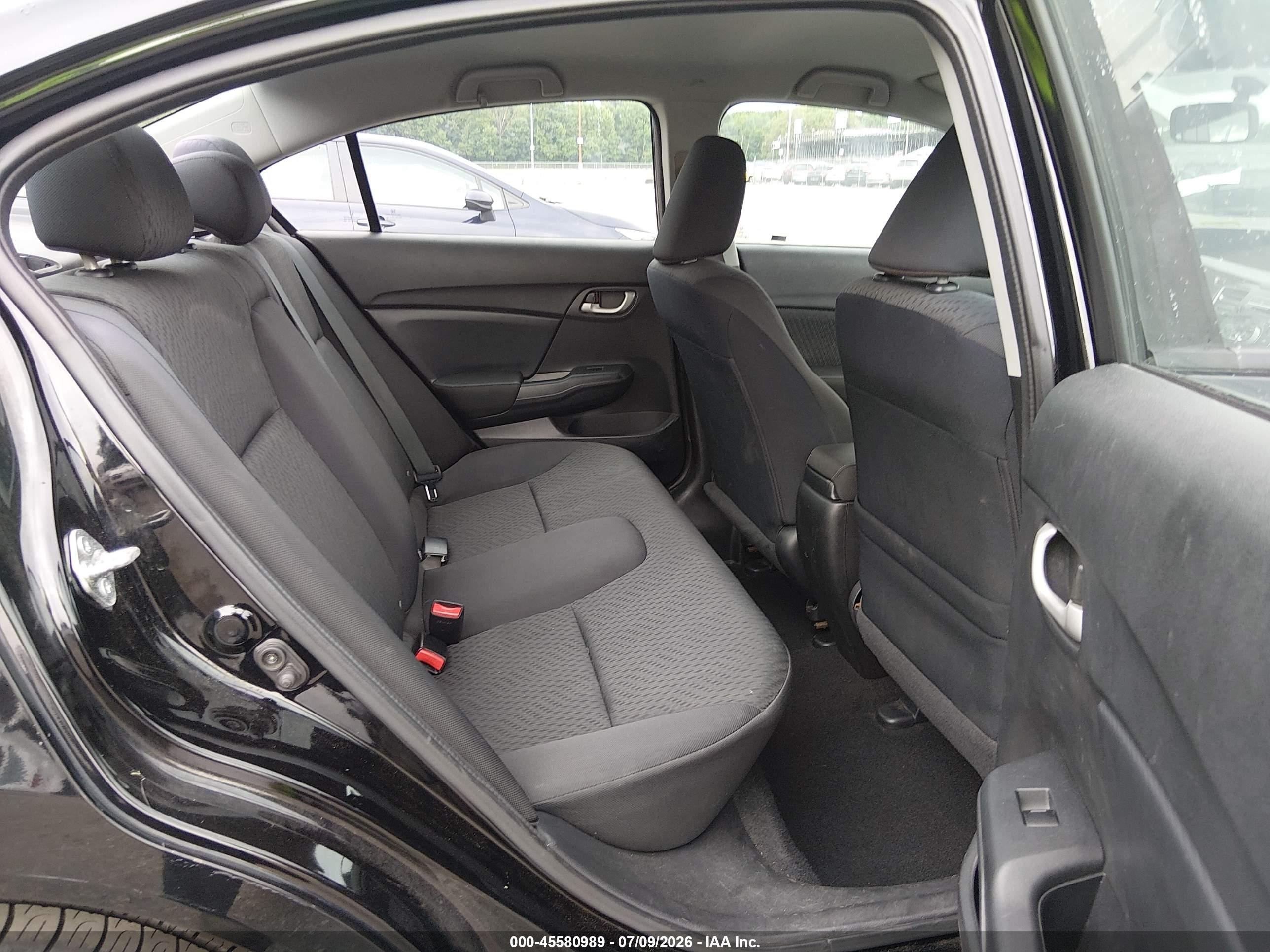 2014 Honda Civic Lx Black vin: 2HGFB2F54EH519026