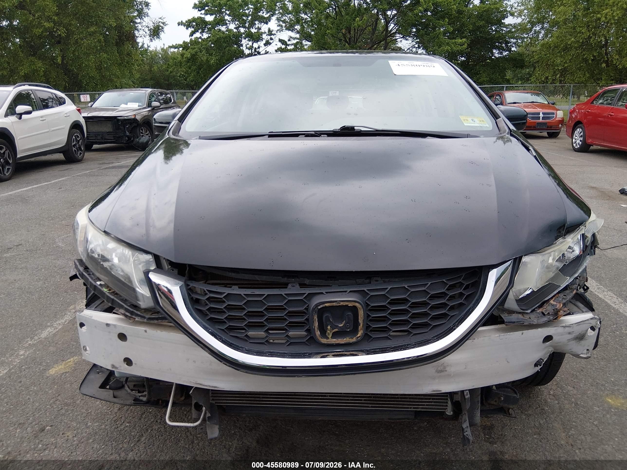 2014 Honda Civic Lx Black vin: 2HGFB2F54EH519026