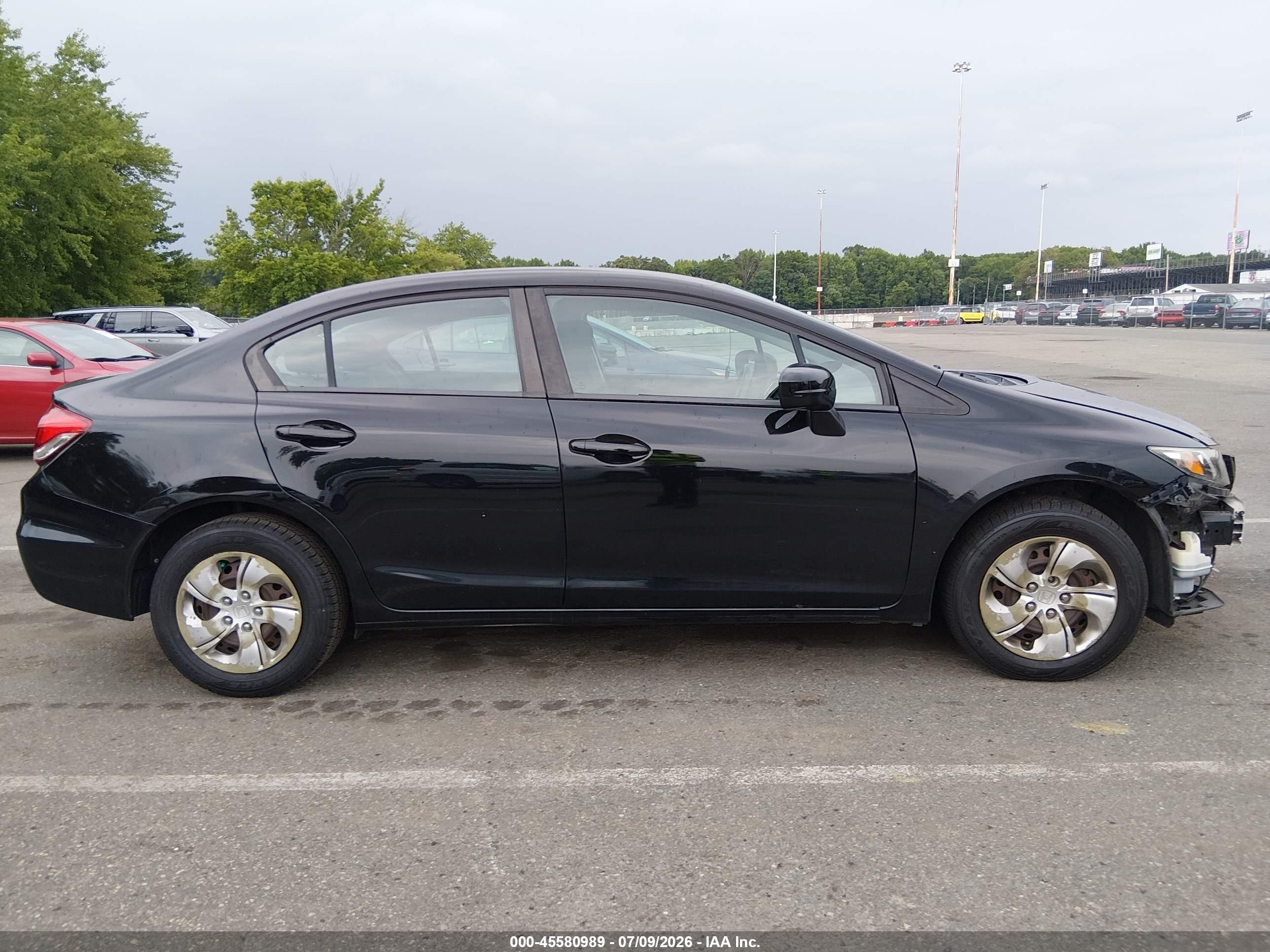 2014 Honda Civic Lx Black vin: 2HGFB2F54EH519026