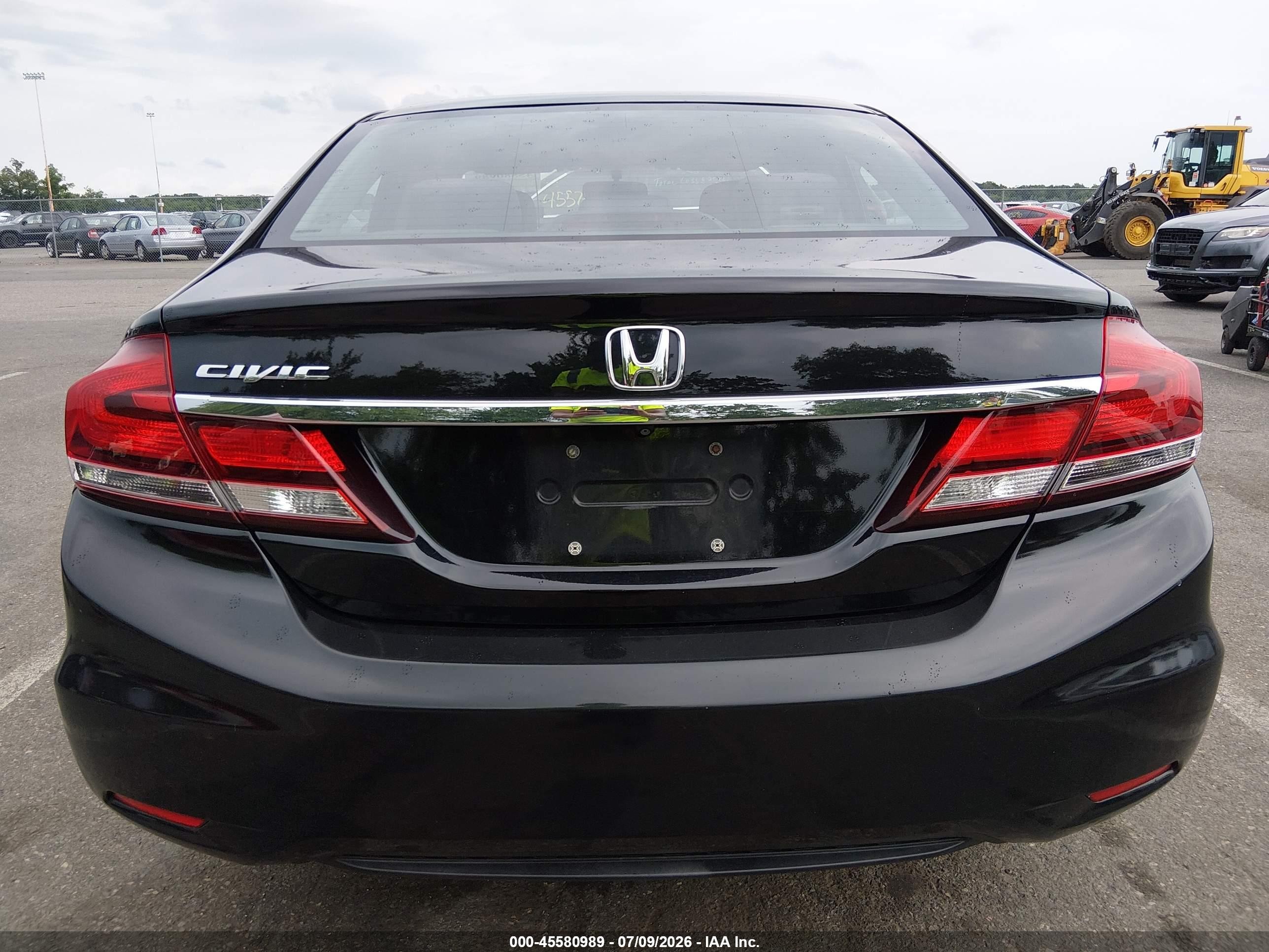 2014 Honda Civic Lx Black vin: 2HGFB2F54EH519026
