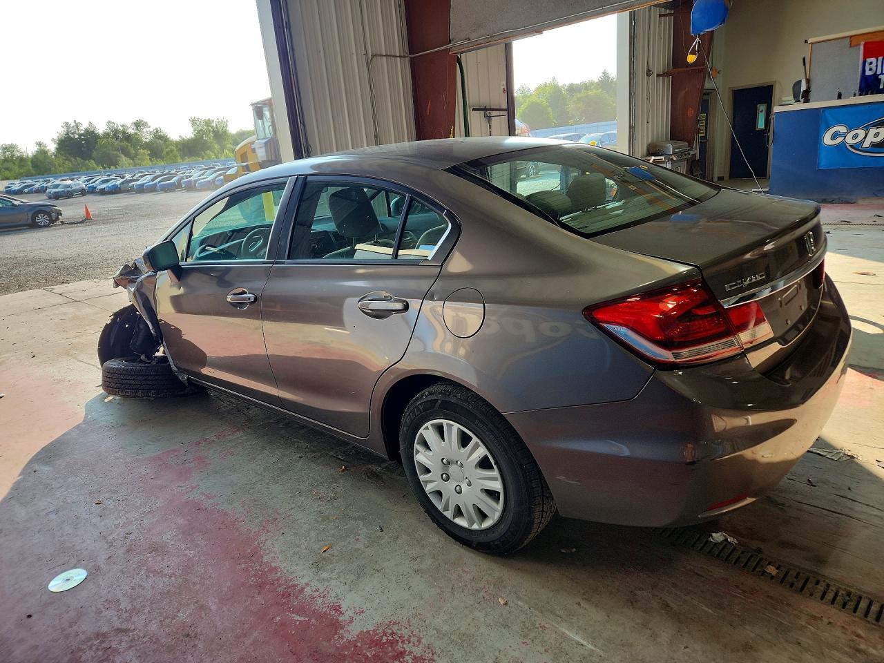 2014 Honda Civic Lx Beige vin: 2HGFB2F54EH525005