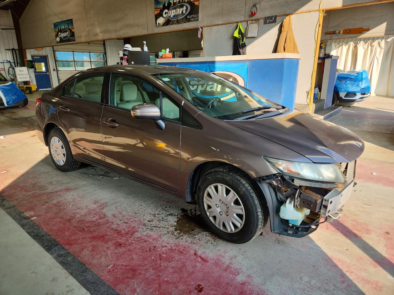 2014 Honda Civic Lx Beige vin: 2HGFB2F54EH525005