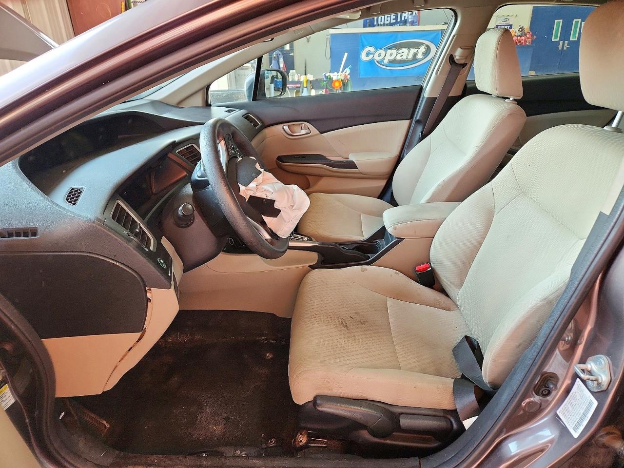 2014 Honda Civic Lx Beige vin: 2HGFB2F54EH525005