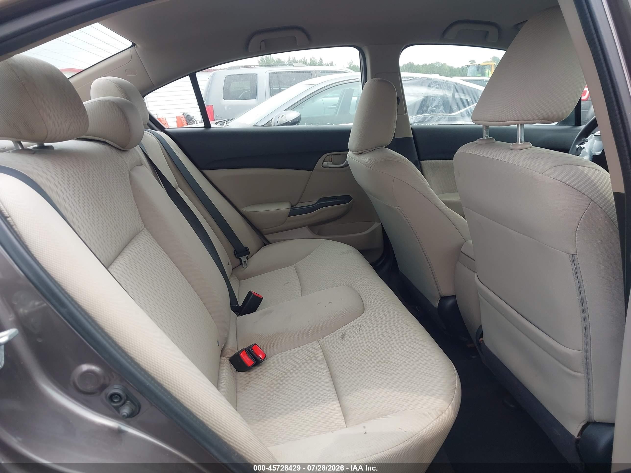 2014 Honda Civic Lx Коричневый vin: 2HGFB2F54EH534030