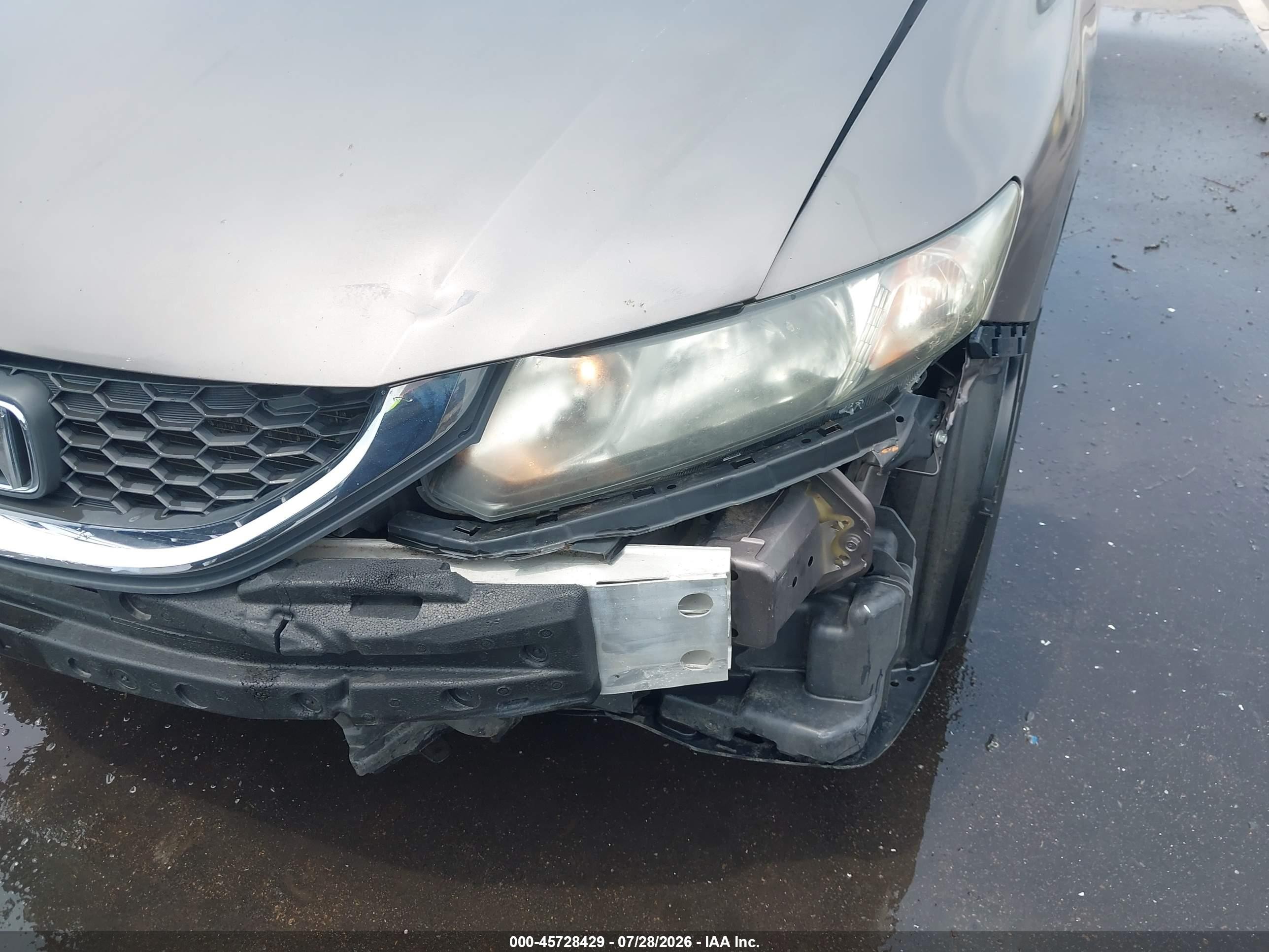2014 Honda Civic Lx Коричневый vin: 2HGFB2F54EH534030