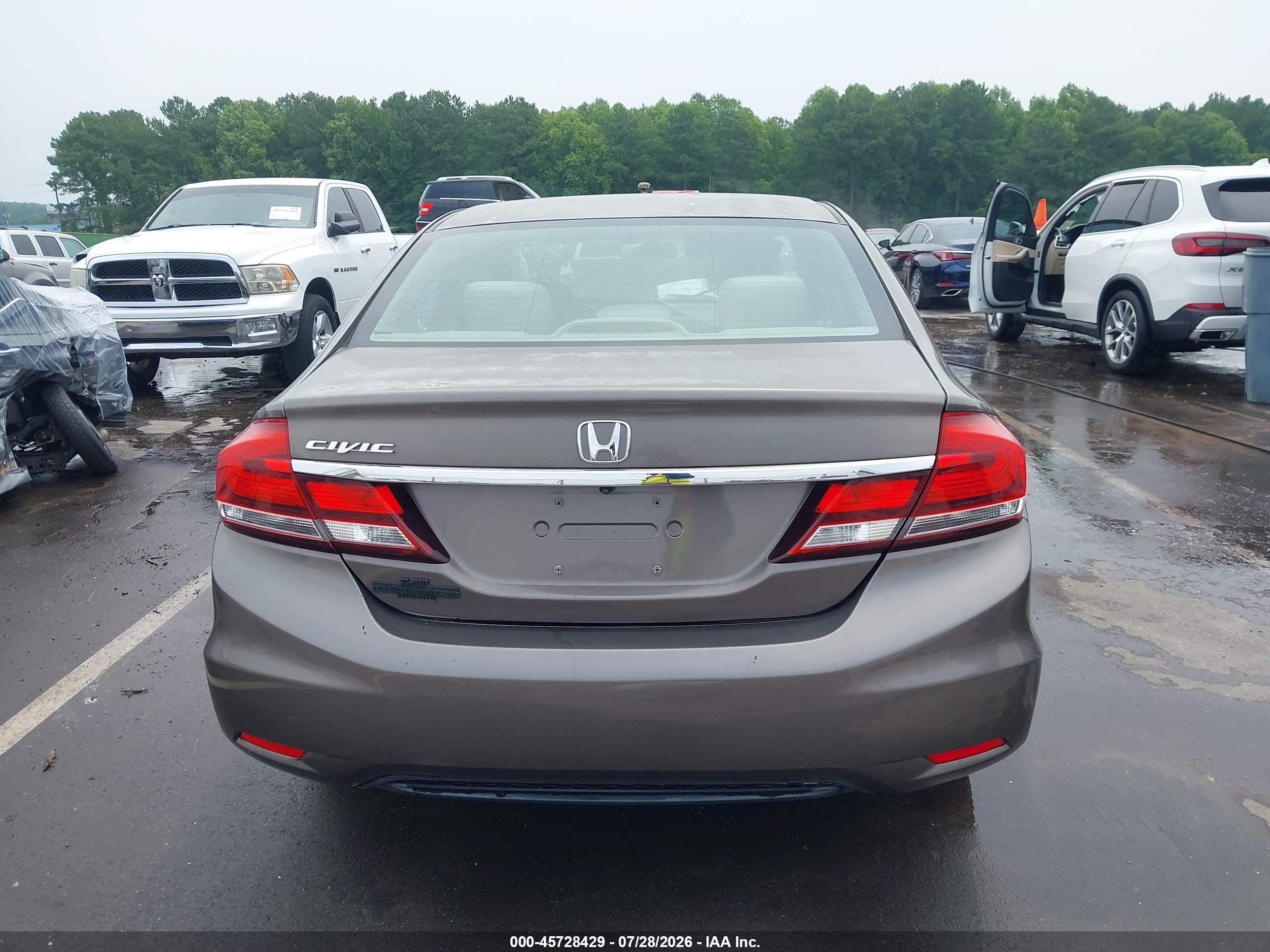 2014 Honda Civic Lx Коричневый vin: 2HGFB2F54EH534030
