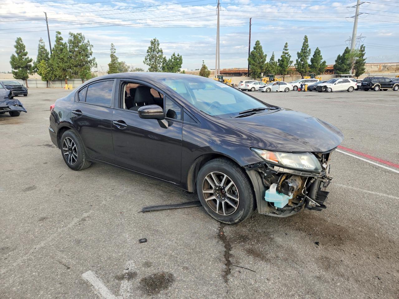 2014 Honda Civic Lx Black vin: 2HGFB2F54EH544878