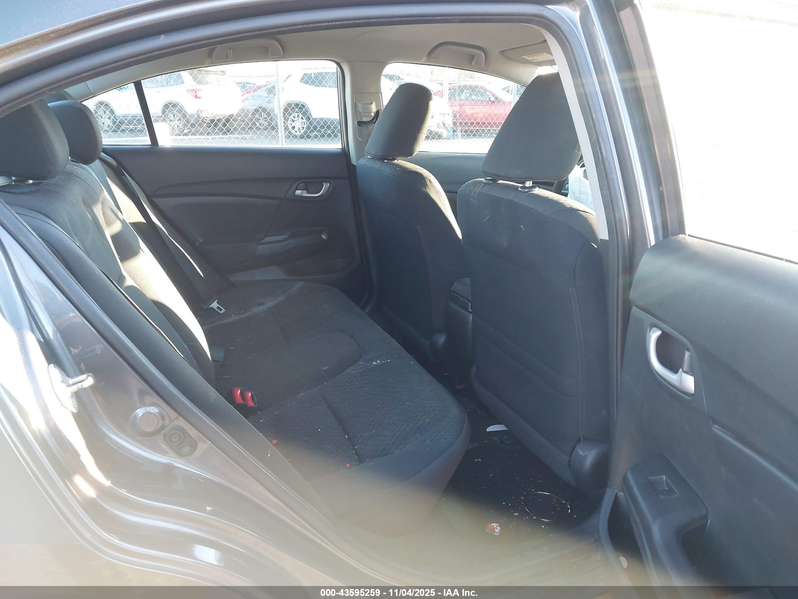2014 Honda Civic Lx Gray vin: 2HGFB2F54EH550728